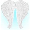 BILE ANJELSKÉ KRÍDLA Z PERIA 67X64 CM VEĽKÉ