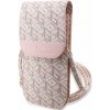 Púzdro Guess GUWBHGCFSEP GCube Stripe ružové