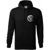 Volejbal lopta prso - Mikina pánska Cape s kapucňou - 4XL ( Čierna )