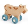 Bigjigs Toys Domáci maznáčik na kolieskach Krava