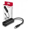 AXAGON ADE-SRC, USB-C 3.2 Gen 1 - Gigabit Ethernet sieťová karta, auto inštal, čierna ADE-SRC