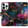 iSaprio Flip puzdro Dark Marble pre iPhone 15 Pre n24dm-FLP2-i15p (N24DM-FLP2-I15P)