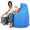 INTERMEDIC SK - Sedací vak Mega Sako z ekokože 135x85 cm | relaxačné a pôrodné kreslo, 335 l E10 - Modrá svetlá