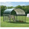 Plachtový prístrešok pre kone – ShelterLogic 3,7 × 3,7 m zelený