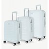 Sada cestovných kufrov ROCK TR-0241/3 PP - biela - 86 L / 59 L / 36 L + 15% EXPANDER