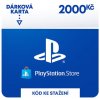 PlayStation Store predplatená karta 2000 Kč CZ