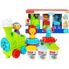 Fisher Price Kreatívny Vláčik Lokomotíva s plastelínou a formičkami