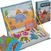 Kruzzel 24730 Magnetická kniha dinosaurus 36 ks