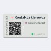 Kontaktná nálepka pod sklo do auta BEEPERLINK Núdzový kontakt
