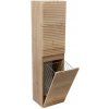 Kúpeľňová skrinka vysoká s košom na bielizeň Naturel Savona 36x145x31,8 cm dub halifax mat SAVONAV36DHK