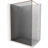 MEXEN/S - Kyoto-F Sprchová zástena WALK-IN s rámom 140 x 202, grafit 8 mm, ružové zlato 800-140-104-60-40