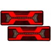 2X SVETLO KOMBINOVANÁ ZADNÁ DYNAMICKÁ SMEROVKA NEON X-LED TIR 12V 24V
