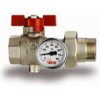 Guľový ventil so šróbením + teplomer MF DN 1