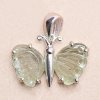 Nefertitis Turmalín motýľ prívesok striebro Ag 925 LOT64 NF52041 - 1,1 cm, 1,5 g