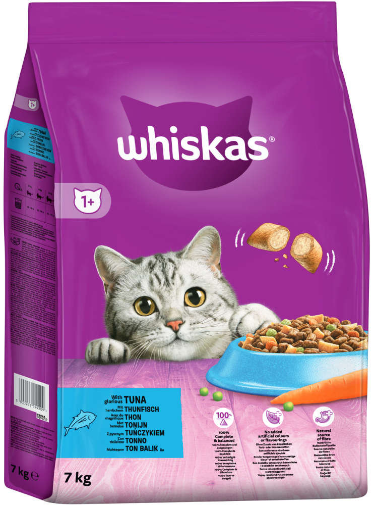 Whiskas 1+ tuniak 7 kg