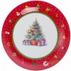 Zázračné Vianoce Vianočný hlboký tanier - Červený, NOVINKA