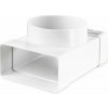VENTS odbočka plastová T kus 90° prechod kruhové-ploché potrubie 100 mm-60 x 204 mm