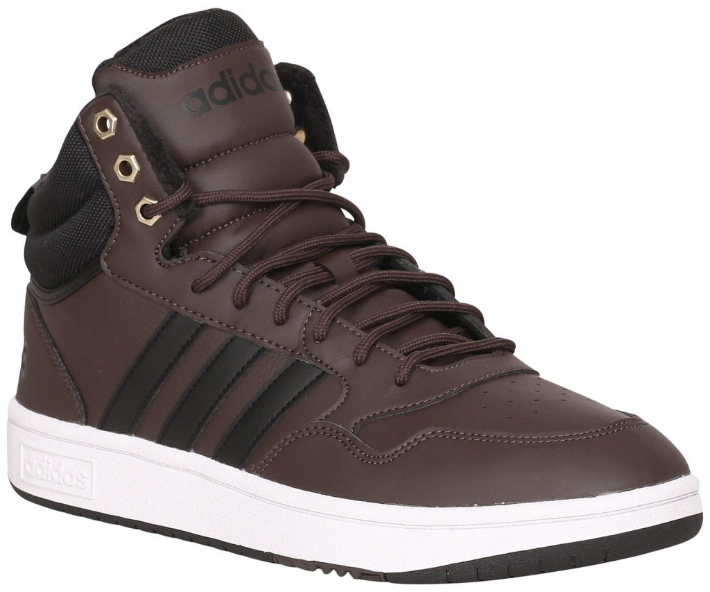 adidas Performance Hoops 3.0 Mid Winterzed Brown Core Black Bold Metal