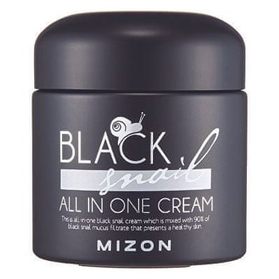MIZON Pleťový krém s filtrátom sekrétu Afrického čierneho slimáky 90% (Black Snail All In One Cream) (Objem 35 ml)