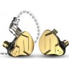 KZ Acoustics ZSN Pro X with microphone. Gold in-ear earphones 3 5mm