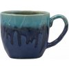 Hrnček COBALT & TEAL DRIP 250 ml, modrá, keramika, MIJ