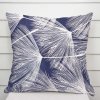 Biante Bavlnená obliečka na vankúš Sandra SA-414 Biele abstraktné páperie na modrom 40 x 60 cm