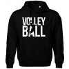 Volleyball nápis - Oversized mikina pánska Moon - kratšia + širšia - XL ( Čierna )