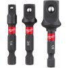 Milwaukee Sada adaptérov shockwave Z 1/4 hex na 1/4 3/8 1/2 4-hran