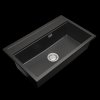 Gamma Advance, 1-komorový granitový drez 805x505x210 mm, čierna, GMA-ZLE000120