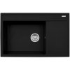Pyramis Granitový drez s odkvapkávačom Camea 1B 1D, carbon LH, 79 x 50 cm