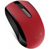 Genius Myš Eco-8100, 1600DPI, 2.4 [GHz], optická, 3tl., bezdrátová USB, červená, Integrovaná