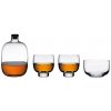 NUDE Glass Malt – Luxusný whisky set s karafou a dreveným podnosom, 5-dielny
