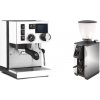 Rancilio Silvia BC PID, white + Stone Espresso Pebble, chrome