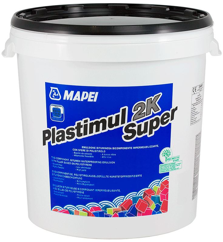 Mapei PLASTIMUL 2K SUPER Bitúmenová izolácia 22,9 kg