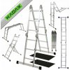 Viacúčelový rebrík Kadax hliníkový 12 priečok 150 kg 3,01 m