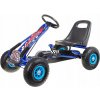 JOKO Šľapacia motokára na pedály Formula s voľnobehom nafukovacie kolesá modrá