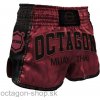 Muay Thai trenky - Octagon - burgund/čierna