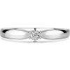 Florence | Zásnubný prsteň so stredovým diamantom 0.055ct, biele zlato 59