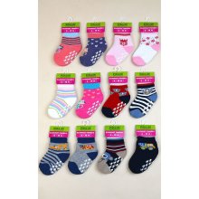 Pidilidi ponožky dojčenské FROTÉ protišmykové mix