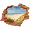 Fototapeta diera na stenu 3D Pobrežné duny 90x70 cm