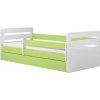 Kocot kids Detská posteľ Tomi zelená, variant 80x160, se šuplíky, bez matrace