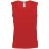 B&C Doprodej- Tílko B&C Athletic Move, bez rukávu, pánské COT01020000404-red XL Červená