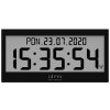 Čierne digitálne hodiny s češtinou LAVVU Modig riadené rádiovým signálom LCX0011