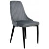 Jedálenská stolička LORIENT zamatová, grafitová