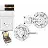 BIALE ZLATO NÁUŠNICE S BRILIANTMI LAB 0,32 CT PUZETKA DARČEK ZLATO 585