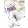 Obrus PVC 3581319, metráž, 20 m x 140 cm, levanduľa so zelenými ornamentami, IMPOL TRADE