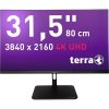 Terra 3295W LCD monitor 80 cm (31.5 palca) En.trieda 2021 F (A - G) 3840 x 2160 Pixel UHD 5 ms HDMI ™, DisplayPort, zásuvka slúchadiel, USB-C®, RJ45 IPS LCD; 3030234