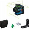 Krížový laser Bosch GLL80-33G + LB10 + taška, dosah 30 m