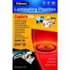 Laminovacia fólia, 125 mikr., 54x86 mm, lesklá, 50 ks, FELLOWES