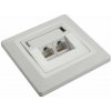 Solarix Eth.Zás. pod om. 2xRJ45 STP c5e úhel 45 (23100092)